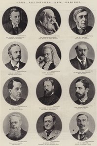 El Nuevo Gabinete de Lord Salisbury de English Photographer