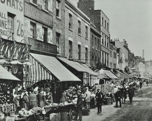 Lower Marsh: mirando al este, 1896 de English Photographer