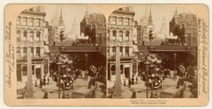 Ludgate Hill, vista estereoscópica de English Photographer