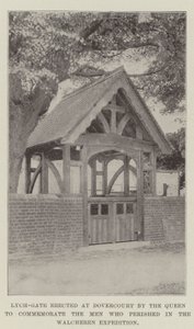 Puerta de entrada erigida en Dovercourt por la Reina para conmemorar a los hombres que perecieron en la expedición de Walcheren de English Photographer