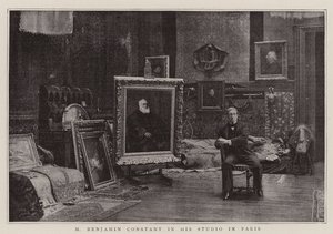 M Benjamin Constant en su estudio en París de English Photographer