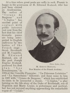 M. Edmond Rostand, Nuevo Miembro de la Academia Francesa de English Photographer