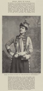 Mademoiselle de Lussan como María en La hija del regimiento