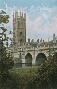 Colegio y Puente de Magdalen de English Photographer