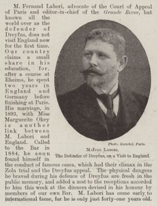 Maître Labori, el Defensor de Dreyfus, en una Visita a Inglaterra de English Photographer