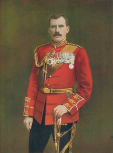 Mayor General Hector A. MacDonald. Comandando la 3ra Brigada (Highland) con Lord Methuen de English Photographer