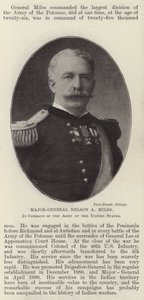 Mayor General Nelson A. Miles, al mando del Ejército de los Estados Unidos de English Photographer