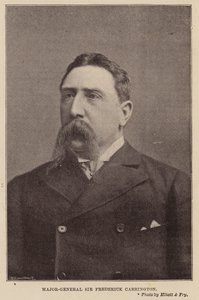 El General de División Sir Frederick Carrington (fotografía en B/N) de English Photographer
