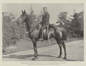 Mayor-General Sir Redvers Buller, GCB, VC, en su Caballo Favorito, Gambler de English Photographer
