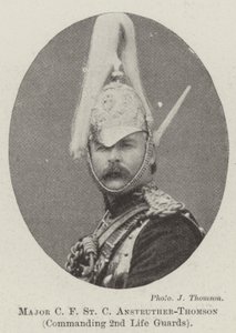 El mayor C. F. St. C. Anstruther-Thomson, comandante de la 2ª Guardia de Vida de English Photographer