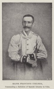 Mayor Francisco Cirujeda, comandante de un Batallón de Infantería Española en Cuba de English Photographer