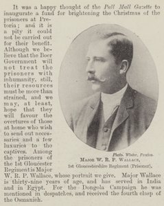 Mayor W R P Wallace, 1er Regimiento de Gloucestershire (Prisionero) de English Photographer
