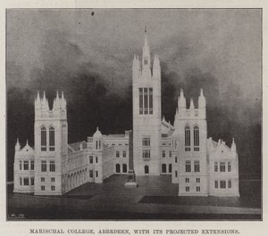 Marischal College, Aberdeen, con sus Proyecciones de Extensión de English Photographer