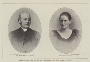 Matrimonio del Obispo de Coventry y la Srta. Ethel Newton