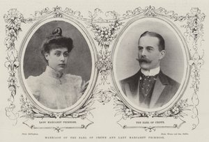 Matrimonio del Conde de Crewe y Lady Margaret Primrose