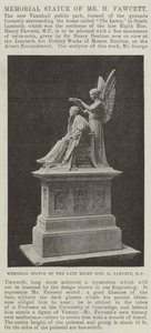 Estatua conmemorativa del Sr. H. Fawcett de English Photographer