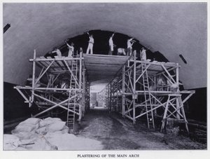 Túnel Mersey: Enlucido del arco principal de English Photographer