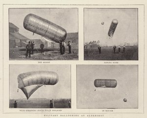 Globos militares en Aldershot