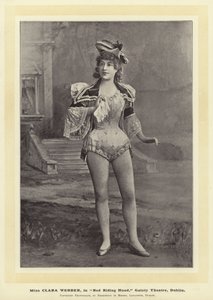 Miss Clara Webber, en Caperucita Roja, Gaiety Theatre, Dublín de English Photographer