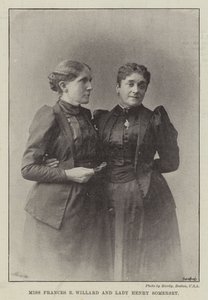 Señorita Frances E. Willard y Lady Henry Somerset de English Photographer