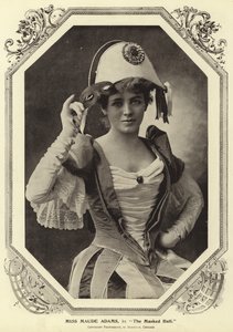 Señorita Maude Adams, en The Masked Ball de English Photographer