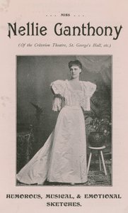 Señorita Nellie Ganthony del Criterion Theatre de English Photographer