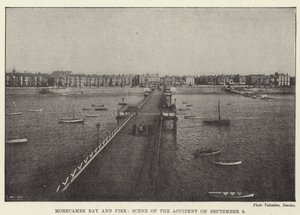 Bahía y muelle de Morecambe, escena del accidente del 9 de septiembre