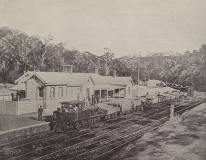 Estación de tren Mount Lofty, ferrocarril de Adelaida a Melbourne de English Photographer