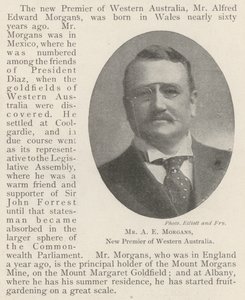 Mr A E Morgans, nuevo primer ministro de Australia Occidental