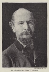 Mr. Algernon Charles Swinburne de English Photographer