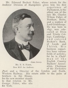 El Sr. E B Faber, Nuevo MP para Andover de English Photographer
