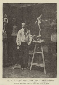 El Sr. E Onslow Ford, nuevo académico real de English Photographer