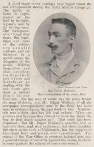 Sr. Edgar Wallace, Corresponsal de Guerra del Daily Mail de English Photographer