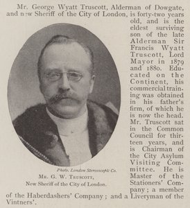 El Sr. G W Truscott, nuevo alguacil de la Ciudad de Londres