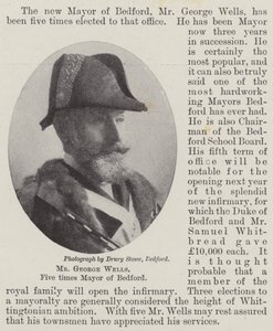 Sr. George Wells, cinco veces alcalde de Bedford de English Photographer