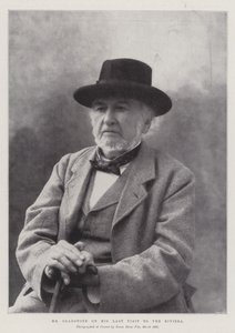 Sr. Gladstone en su última visita a la Riviera de English Photographer