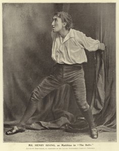 Señor Henry Irving, como Matthias en The Bells de English Photographer