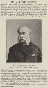 El Sr. James Lewis Thomas, ex jefe de topografía, Oficina de Guerra de English Photographer