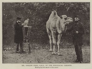 Sr. Onslow Ford, ARA, en el Zoológico de English Photographer