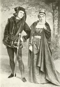 Mr R Mansield y Miss B Cameron como Ricardo III y Lady Anne de English Photographer