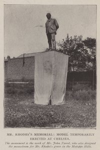 El Memorial de Rhodes, modelo temporalmente erigido en Chelsea de English Photographer