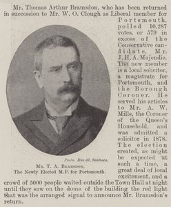 Sr. T A Bramsdon, el Recién Electo MP de Portsmouth de English Photographer
