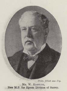 Sr. W Keswick, nuevo MP por la División de Epsom de Surrey de English Photographer