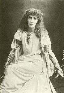 Mrs Beerbohm Tree como Ofelia (gravure)