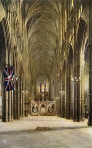 Nave y tumba del Soldado Desconocido, Abadía de Westminster, Londres de English Photographer