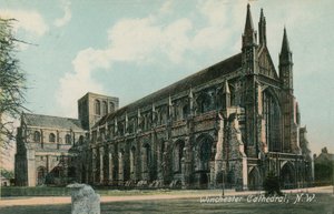 Vista noroeste de la Catedral de Winchester de English Photographer