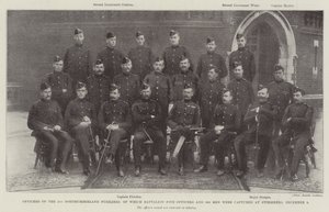 Oficiales de los 2º Fusileros de Northumberland, de los cuales Cinco Oficiales y 366 Hombres fueron capturados en Stormberg, 9 de diciembre de English Photographer