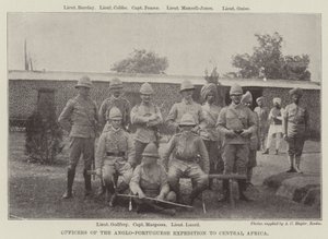 Oficiales de la expedición anglo-portuguesa a África Central