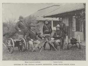 Oficiales de la Expedición de la División Central, Fuerza de Protección del Níger de English Photographer