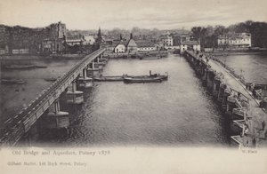 Puente Viejo y Acueducto, Putney, 1878 de English Photographer